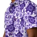 Washington Huskies Hawaiian Shirt – Hibiscus Blooms
