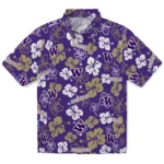 Washington Huskies Hawaiian Shirt – Hibiscus Flower Design