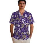 Washington Huskies Hawaiian Shirt – Hibiscus Flower Design