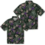 Washington Huskies Hawaiian Shirt – Hibiscus Leaves Pattern