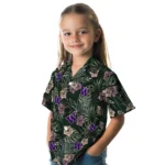 Washington Huskies Hawaiian Shirt – Hibiscus Leaves Pattern