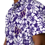 Washington Huskies Hawaiian Shirt – Hibiscus Motif