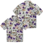 Washington Huskies Hawaiian Shirt – Hibiscus Seaside