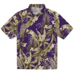 Washington Huskies Hawaiian Shirt – Palm Leaves