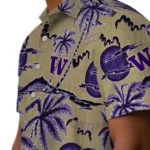 Washington Huskies Hawaiian Shirt – Palm Sunset