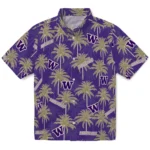 Washington Huskies Hawaiian Shirt – Palm Tree Motif