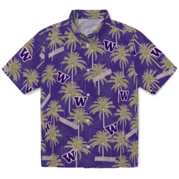 washington huskies palm grove purple hawaiian shirts best selling