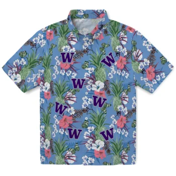 washington huskies pineapple bouquet best sky blue hawaiian shirts best selling