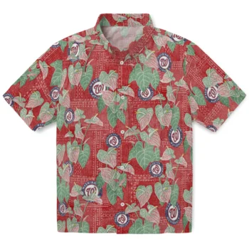 washington nationals anthurium overlay red hawaiian shirts best selling