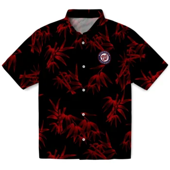washington nationals bamboo branches red black hawaiian shirts best selling