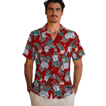 washington nationals flamingo palms red hawaiian shirts fashion forward