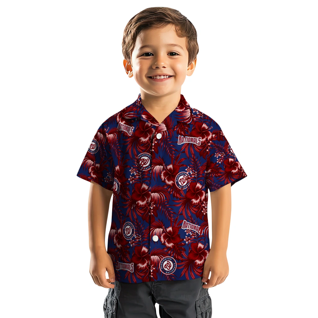 Washington Nationals Hawaiian Shirt - Hibiscus Exotic washington nationals hibiscus exotic red hawaiian shirts top rated
