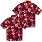 Washington Nationals Hawaiian Shirt – Hibiscus Flower Design
