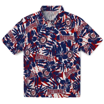 washington nationals hibiscus overlay hawaiian shirts best selling