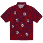 Washington Nationals Hawaiian Shirt – Leaf Outline