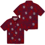 Washington Nationals Hawaiian Shirt – Leaf Outline