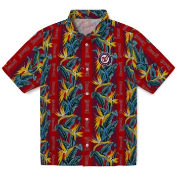 washington nationals paradise vines red hawaiian shirts best selling