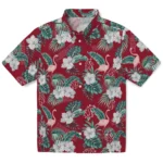 Washington State Cougars Hawaiian Shirt – Flamingo and Hibiscus