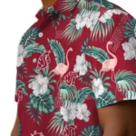 Washington State Cougars Hawaiian Shirt – Flamingo and Hibiscus