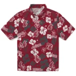 Washington State Cougars Hawaiian Shirt – Hibiscus Flower Design