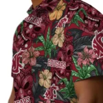 Washington State Cougars Hawaiian Shirt – Hibiscus Tiki Jungle