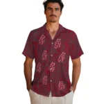 Washington State Cougars Hawaiian Shirt – Leaf Outline