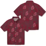 Washington State Cougars Hawaiian Shirt – Leaf Outline