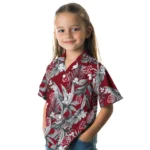 Washington State Cougars Hawaiian Shirt – Palm Leaves