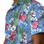 Washington State Cougars Hawaiian Shirt – Pineapple Bouquet