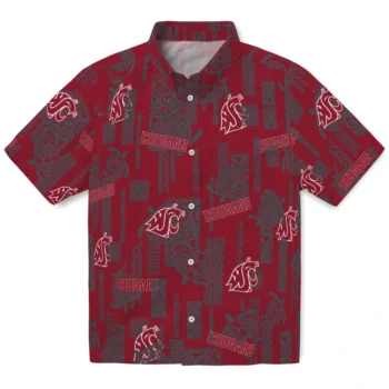 washington state cougars turtle lines crimson hawaiian shirts best selling