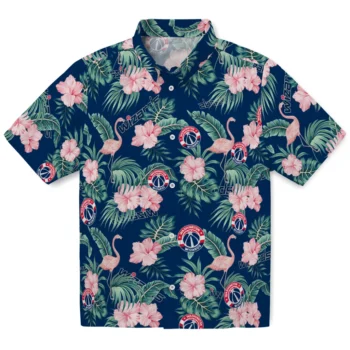 washington wizards flamingo palms blue hawaiian shirts best selling
