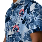 Washington Wizards Hawaiian Shirt – Hibiscus Arrangement