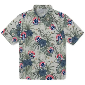 washington wizards hibiscus designs beige hawaiian shirts best selling