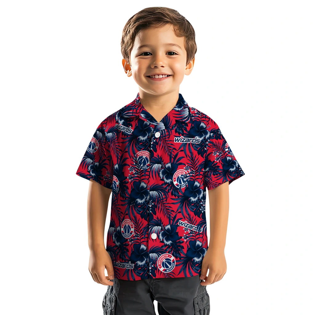 Washington Wizards Hawaiian Shirt - Hibiscus Exotic washington wizards hibiscus exotic blue hawaiian shirts top rated
