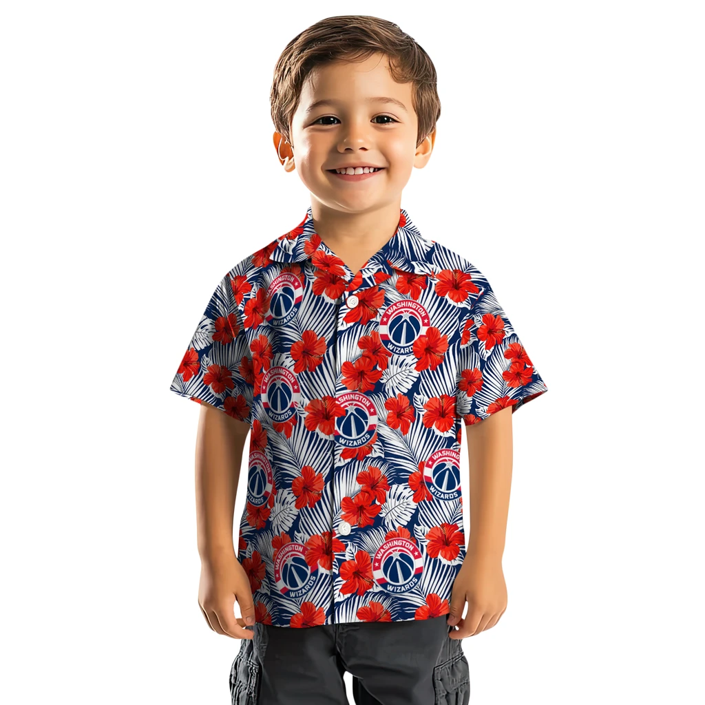Washington Wizards Hawaiian Shirt - Hibiscus Fiesta washington wizards hibiscus fiesta red royal blue hawaiian shirts top rated