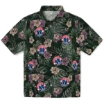 Washington Wizards Hawaiian Shirt – Hibiscus Leaves Pattern
