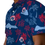 Washington Wizards Hawaiian Shirt – Palm And Clouds