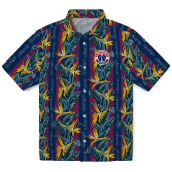 washington wizards paradise vines blue hawaiian shirts best selling