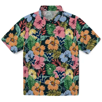 west virginia mountaineers brilliant hibiscus garden hawaiian shirts best selling