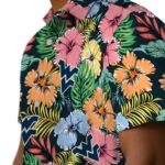 West Virginia Mountaineers Hawaiian Shirt – Brilliant Hibiscus Garden