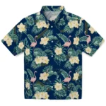 West Virginia Mountaineers Hawaiian Shirt – Flamingo and Hibiscus