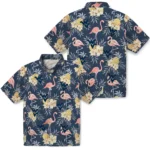 West Virginia Mountaineers Hawaiian Shirt – Flamingo Hibiscus