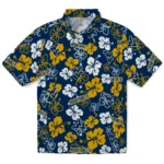 West Virginia Mountaineers Hawaiian Shirt – Hibiscus Flower Design
