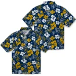 West Virginia Mountaineers Hawaiian Shirt – Hibiscus Flower Design