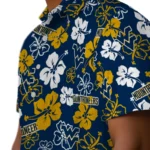 West Virginia Mountaineers Hawaiian Shirt – Hibiscus Flower Design