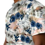 West Virginia Mountaineers Hawaiian Shirt – Hibiscus Seaside