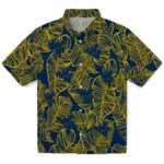 West Virginia Mountaineers Hawaiian Shirt – Leaf Outline