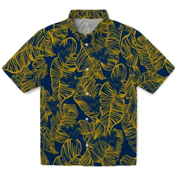 west virginia mountaineers leaf outline blue hawaiian shirts best selling