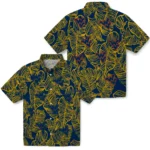 West Virginia Mountaineers Hawaiian Shirt – Leaf Outline