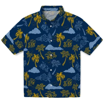 west virginia mountaineers palm and clouds blue hawaiian shirts best selling